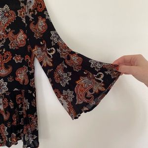 Altar’d state bell sleeve blouse